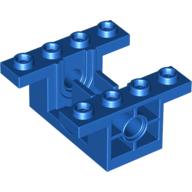 Lego Gearbox 4 x 4 x 1 2/3 with 1 x 2 Cutouts, Pin Holes / Blue