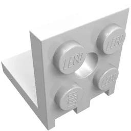 Bracket 2 x 2 - 2 x 2 / White