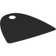 Lego Neckwear Cape, Straight Bottom, One Top Hole [Spongy Stretchable Fabric] / Black