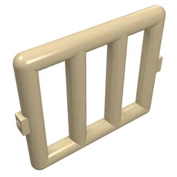 Bar 1 x 4 x 3 Window [Side Tabs] / Tan