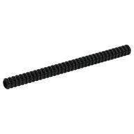 Hose, Ribbed 7mm D. 12L / 9.6cm / Black
