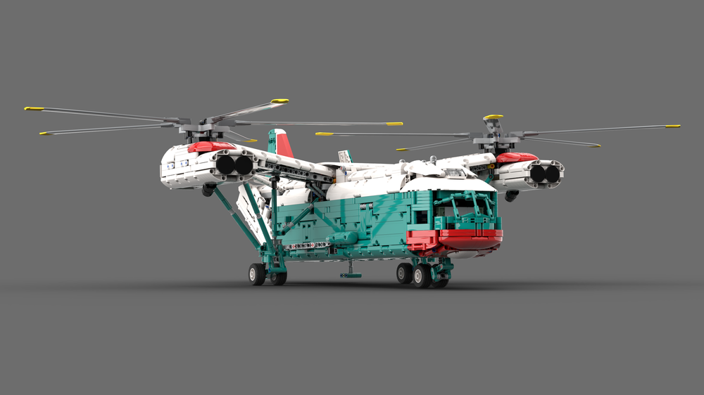 Lego V-12 helicopter