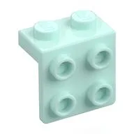 Bracket 1 x 2 - 2 x 2 / Light Aqua