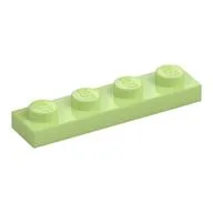 Plate 1 x 4 / Yellowish Green