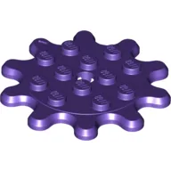 Plate Special 4 x 4 Splat Gear, 10 Teeth / Dark Purple