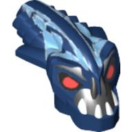 Lego Minifig Head Special, Barraki Takadox / Dark Blue