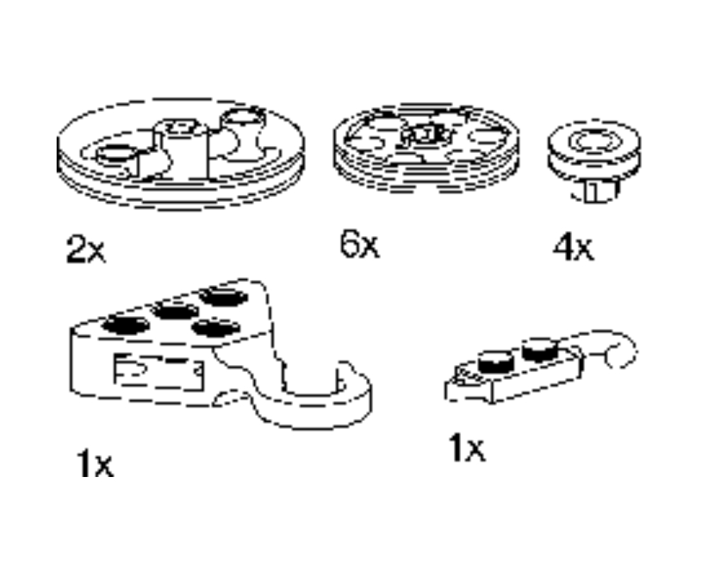 Lego Assorted Pulleys