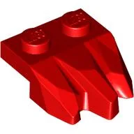 Plate Special 2 x 3 with Rocks / Red