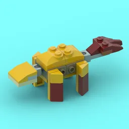 mini euoplocephalus from LEGO Creator set 31112: Wild Lion