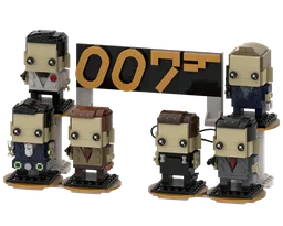 James Bond 007 Collection w/ Stand