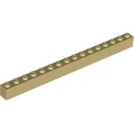 Brick 1 x 16 / Tan