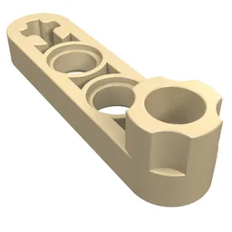 Technic Beam 1 x 4 Thin with Stud Connector / Tan