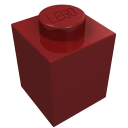 Brick 1 x 1 / Dark Red