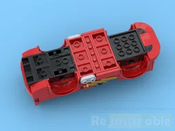 Red race car
