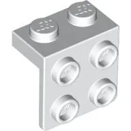 Bracket 1 x 2 - 2 x 2 / White