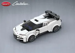 MOC - Bugatti Centodieci - Speed Champions 8 Studs wide (New Version)