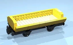 4-Wheel Flatbed Wagon (yellow)