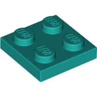 Plate 2 x 2 / Dark Turquoise
