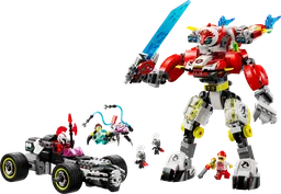 Cooper's Tiger Mech & Zero's Hot Rod Car