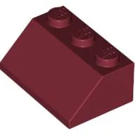 Brick Sloped 45° 2 x 3 / Dark Red