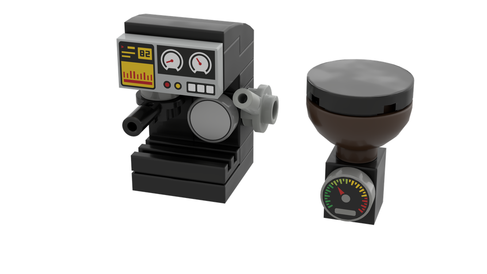 Lego Coffee machine and grinder