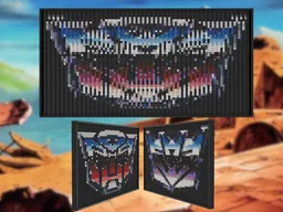 Autobot/Decepticon Logo Cheese Slope Art