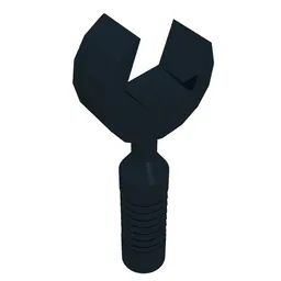 Tool Wrench / Spanner Open End [6-Rib Handle] / Black