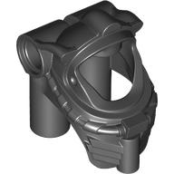 Lego Helmet Underwater / Space, Breathing Apparatus with Pin Holes / Black