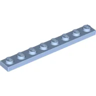 Plate 1 x 8 / Bright Light Blue