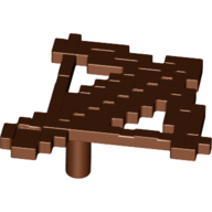 Lego Weapon Crossbow and Bolt, Blocky / Reddish Brown