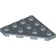 Wedge Plate 4 x 4 Cut Corner / Sand Blue