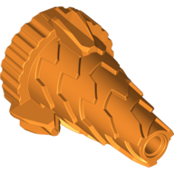 Lego Cone Jagged, Drill Tip / Orange
