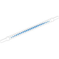 Lego Flexible Ribbed Hose 8mm Ends 10L and Blue Center Pattern