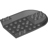 Aircraft Fuselage Curved Forward 6 x 8 Bottom / Dark Bluish Gray
