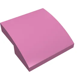 Brick Curved 2 x 2 x 2/3 / Dark Pink