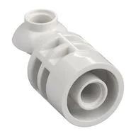 Brick Round 2 x 2 D. Tube with Rotation Joint Ball Half / White
