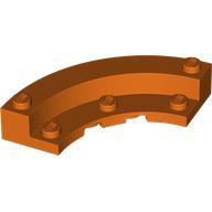 Lego Brick Round Corner 5 x 5 Macaroni with 1/3 Inner Side / Reddish Orange