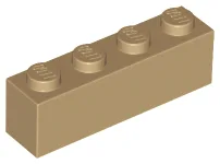 Brick 1 x 4 / Dark Tan
