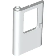 Door 1 x 4 x 5 Train Left - Thick Support Bottom / White
