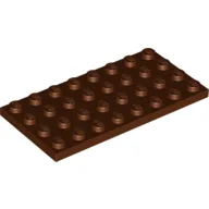 Plate 4 x 8 / Reddish Brown