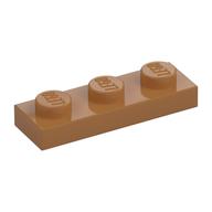 Lego Plate 1 x 3 / Medium Nougat