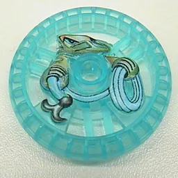 Technic Disc 5 x 5 Notched, Rope Print / Trans-Light Blue