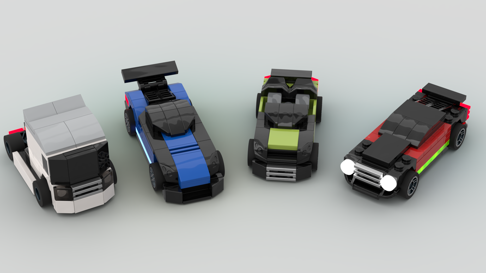 Lego Car pack #4 (1:55 scale)
