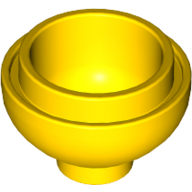 Lego Brick Round 2 x 2 Dome Bottom [Open Stud] / Yellow