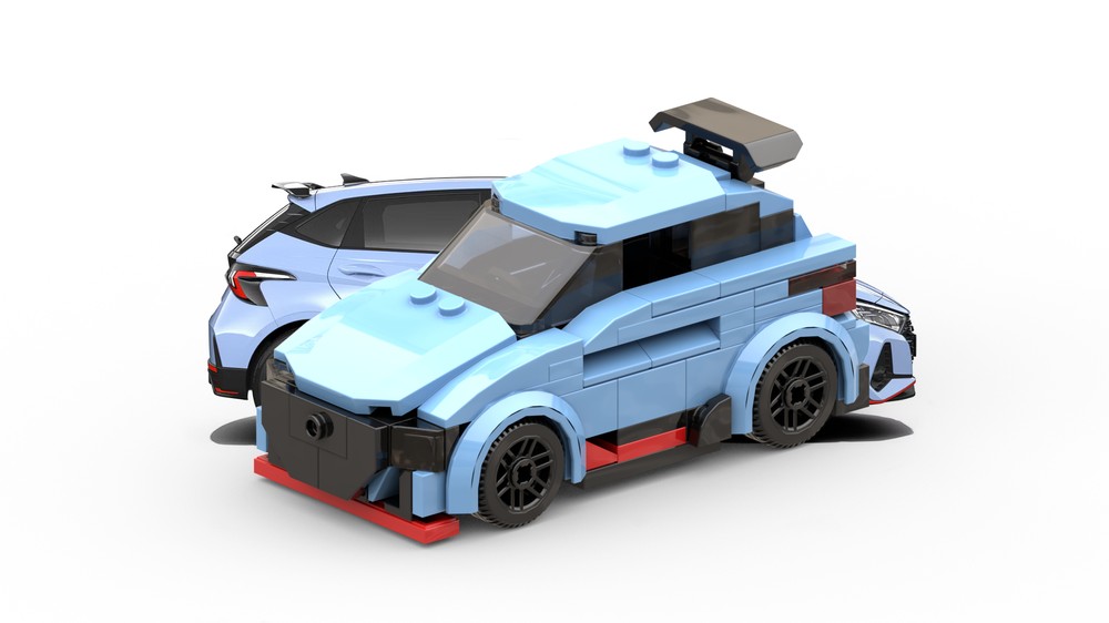 Lego Hyundai I20N (6 stud wide "City" scale)