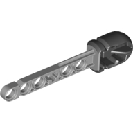 Lego Projectile, Technic Competition Arrow, Liftarm Shaft with Hollow Black Rubber End / Light Bluish Gray