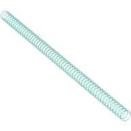 Hose, Ribbed 7mm D. 19L / 15.2cm / Trans-Light Blue