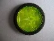 Technic Wedge Belt Wheel (Pulley) with Black Technic Wedge Belt Wheel Tire (4185 / 2815) / Trans-Neon Green