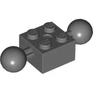 Technic Brick Special 2 x 2 with 10.2mm Balls [Center Mold Indention]