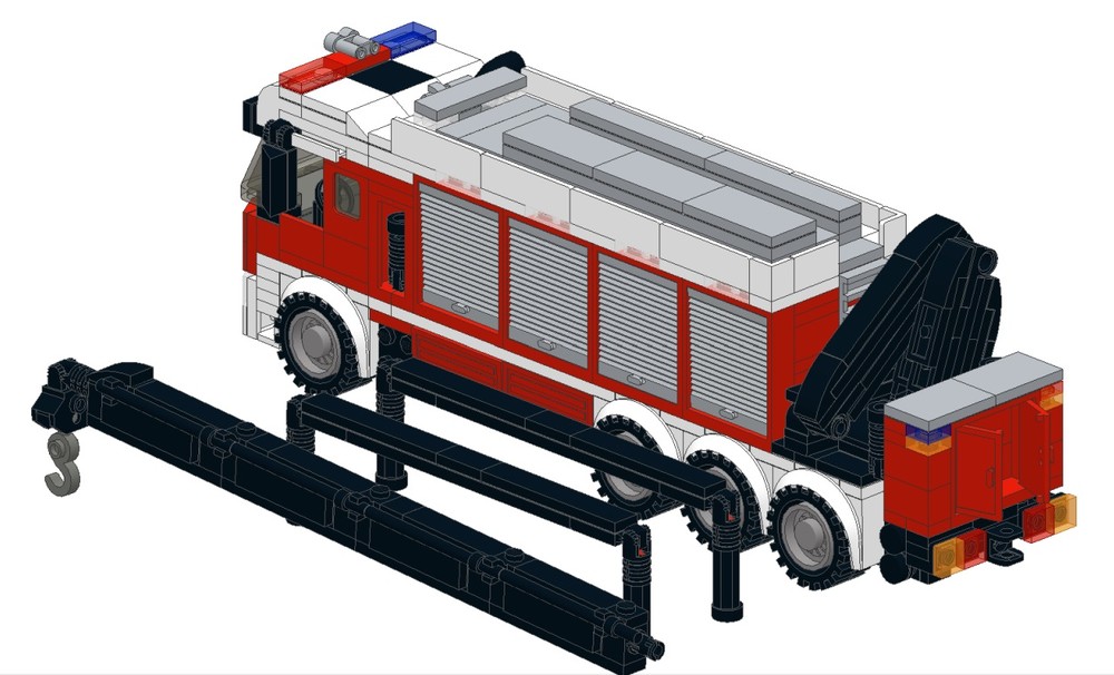 Lego Fire Truck Feuerwehr Rüstwagen